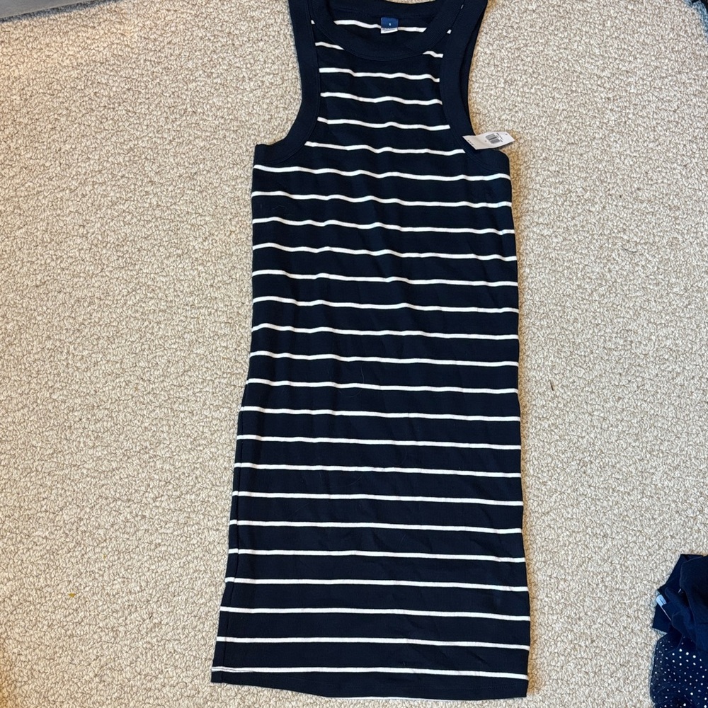 Old Navy Navy and White Striped Top